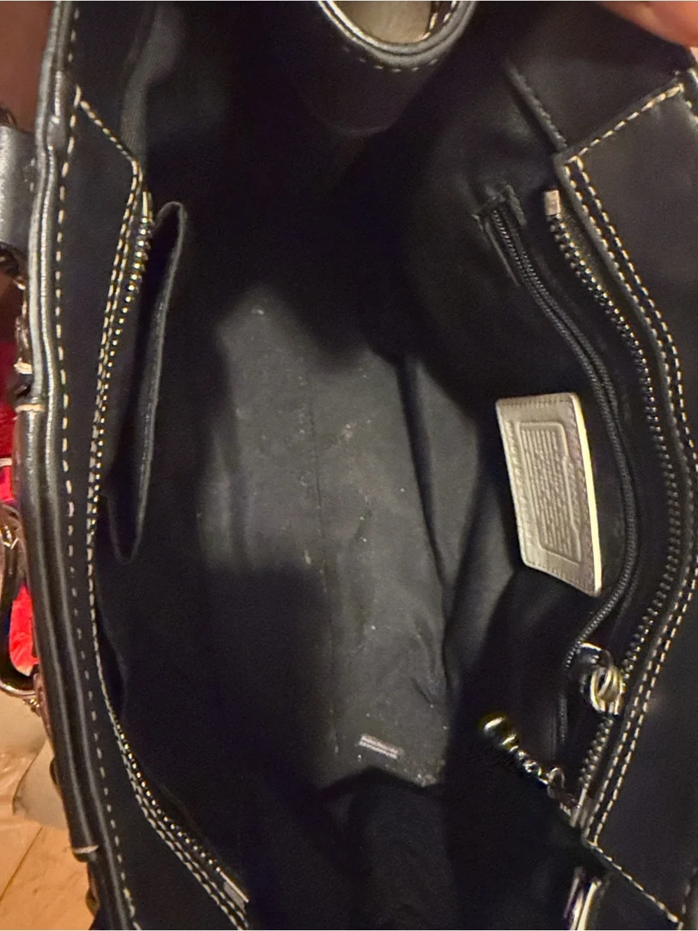 Send offers! Best offer accepted Vintage Coach Two-Tone Cream and Black Leather